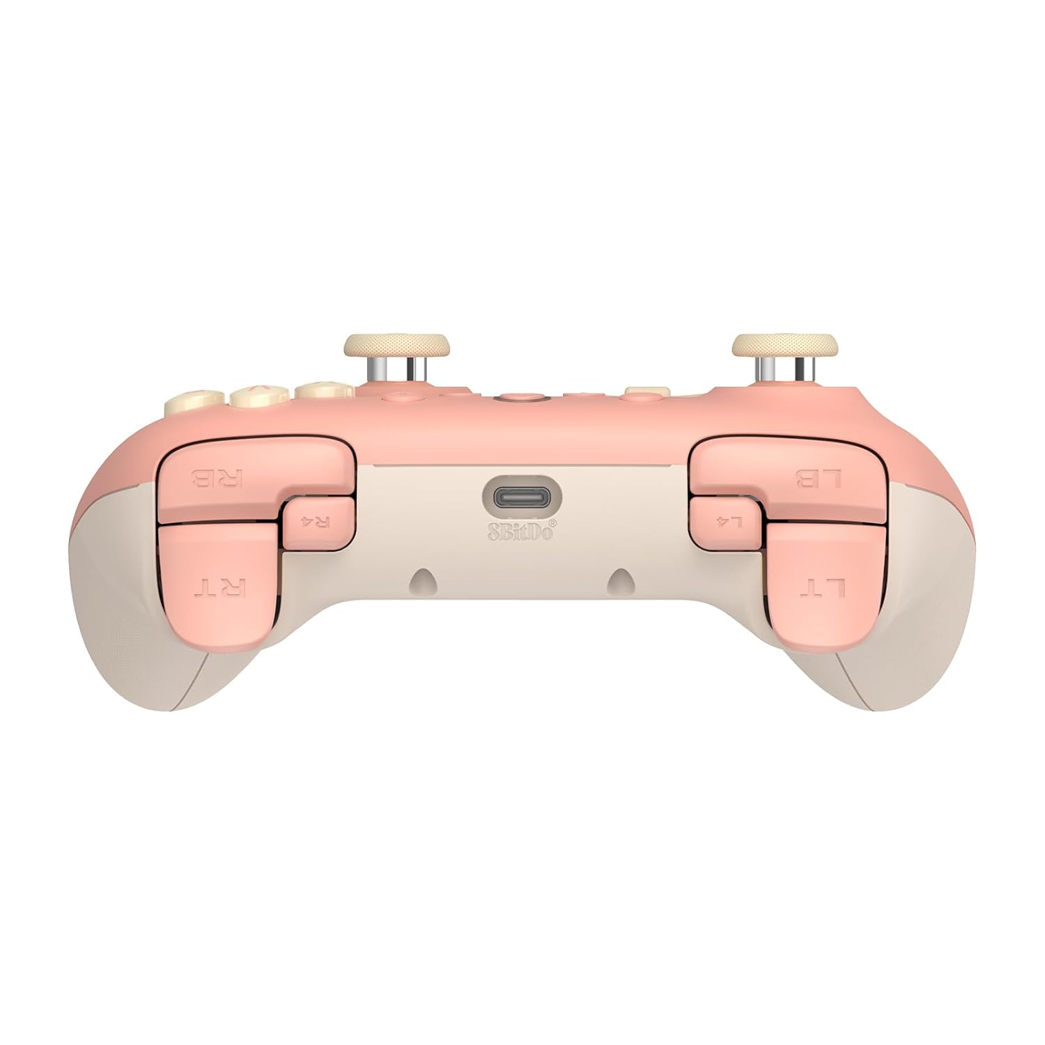Ultimate 2C Wired Controller for Windows PC and Android, with 1000Hz Polling Rate, Hall Effect Joysticks and Hall Triggers, and Remappable L4/R4 Bumpers (Peach)