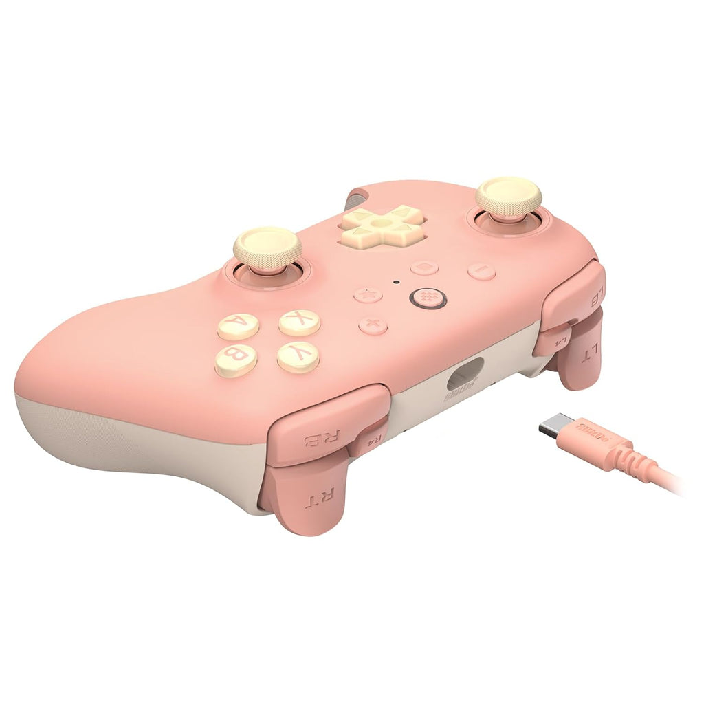 Ultimate 2C Wired Controller for Windows PC and Android, with 1000Hz Polling Rate, Hall Effect Joysticks and Hall Triggers, and Remappable L4/R4 Bumpers (Peach)