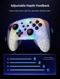Wireless Controller (No Deadzone) for Switch 2 and Switch, Bluetooth Controllers for Nintendo Switch with Vibration, Motion, Turbo and LED Light (Atmosphere)