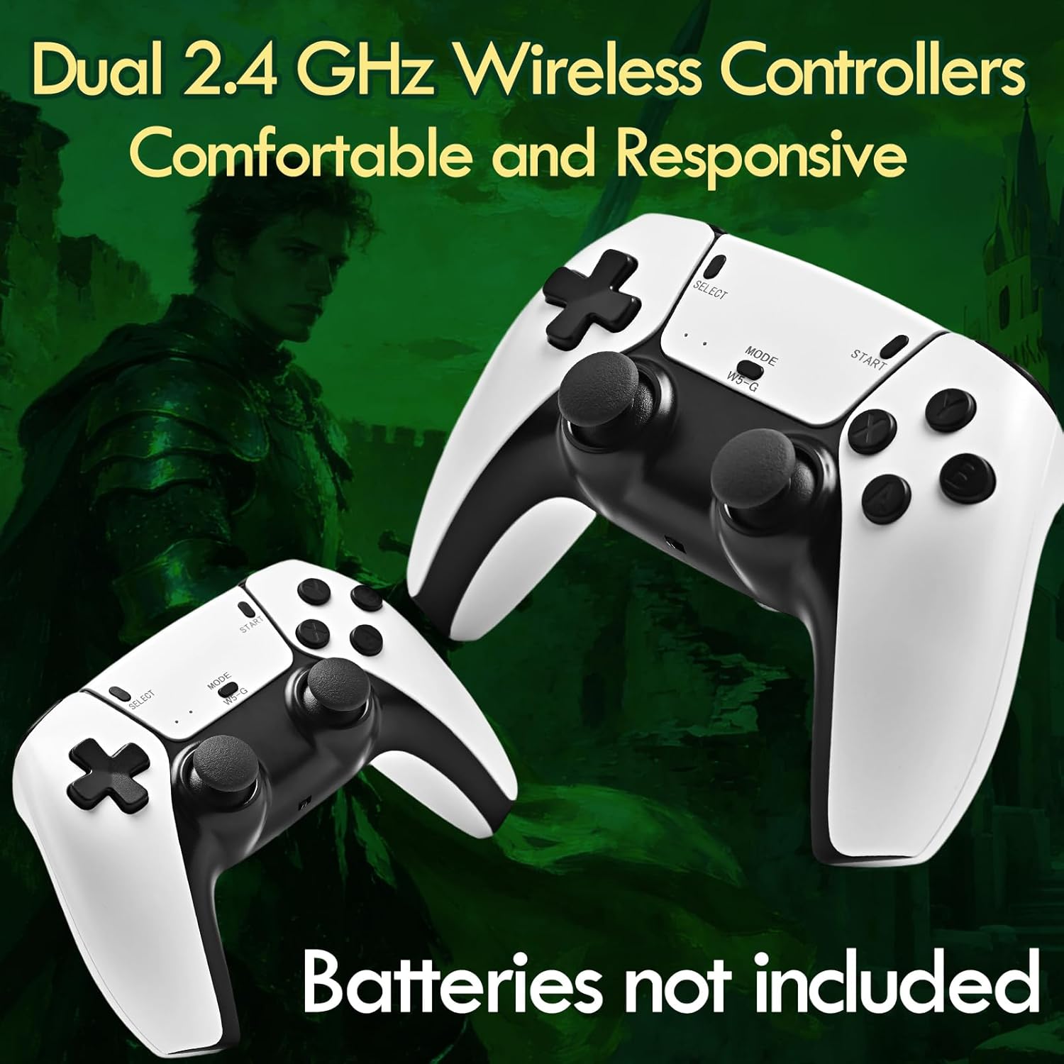 2026 Game Stick 4k 20,000 Games, Retro Gaming Console with Built-in 23 Emulators, HDMI Output, 64G TF Card, 2 Wireless Controllers, Plug and Play