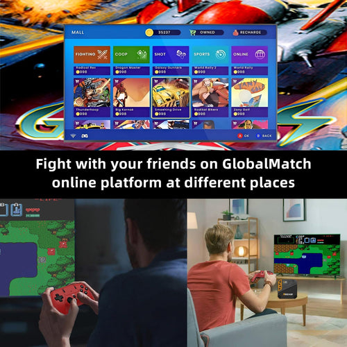 Online Gaming Platform, Dual 2.4G Wireless Controllers, Plug & Play TV Game Stick for Boys Girls Adults