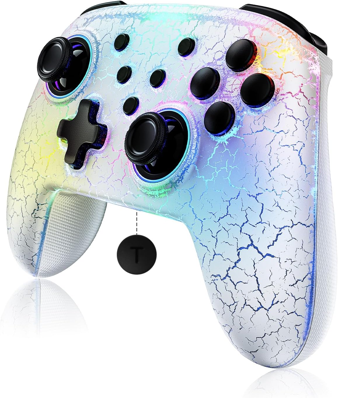 Wireless Controller (No Deadzone) for Switch 2 and Switch, Bluetooth Controllers for Nintendo Switch with Vibration, Motion, Turbo and LED Light (Atmosphere)